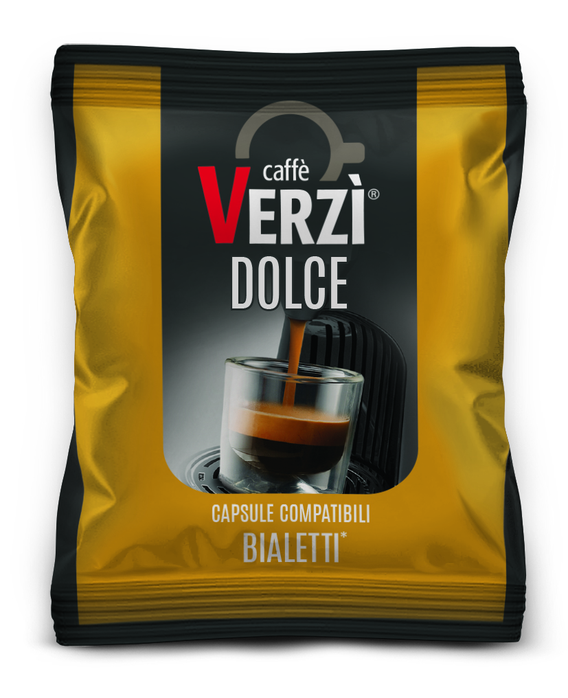 80 Capsule Caffè Verzì Miscela Intenso Compatibili Caffitaly